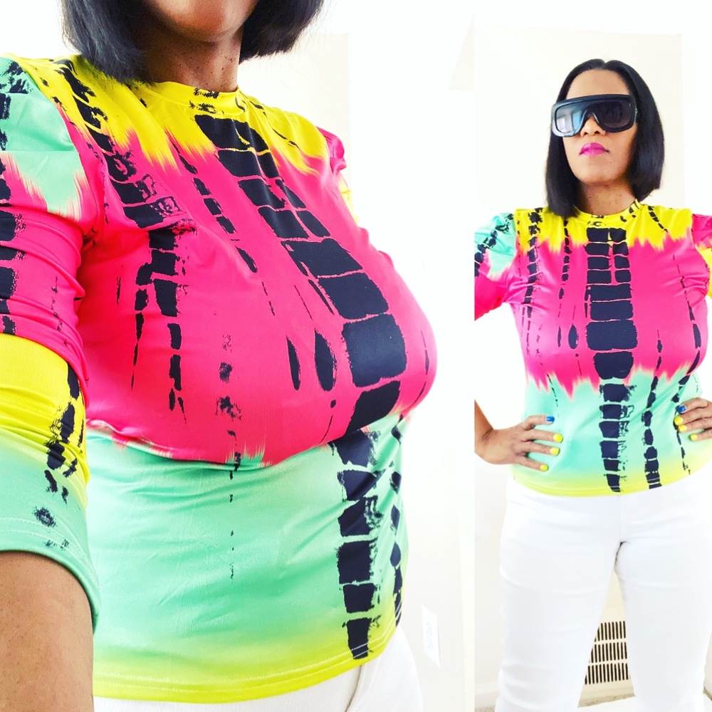 Tye Dyed Long Sleeve Top